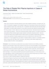The Role of Platelet Rich Plasma Injections in Cases of Stress Incontinence