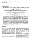 Effect of Finasteride on Lipid Profile in Individuals with Androgenetic Alopecia