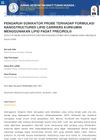 Effect of Sonicator Probe on the Formulation of Nanostructured Lipid Carriers for Curcumin Using Solid Lipid Precirol