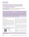Reproductive Outcomes of Female Patients with Congenital Adrenal Hyperplasia Due to 21-Hydroxylase Deficiency