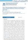 Pharmacological Review on Purification of Poisonous Plants According to Ayurveda