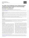 The Utility of the Classification Tools in National Institute of Health and Clinical Excellence's Clinical Knowledge Summaries for Primary Care