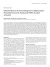 Ethanol Enhances Neurosteroidogenesis in Hippocampal Pyramidal Neurons by Paradoxical NMDA Receptor Activation