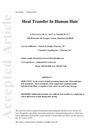 Heat Transfer in Human Hair