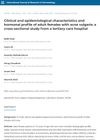 Clinical and Epidemiological Characteristics and Hormonal Profile of Adult Females with Acne Vulgaris: A Cross-Sectional Study from a Tertiary Care Hospital