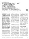 Female Sexuality and Common Sexual Dysfunctions: Evaluation and Management in a Primary Care Setting