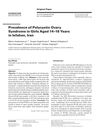 Prevalence of Polycystic Ovary Syndrome in Girls Aged 14–18 Years in Isfahan, Iran