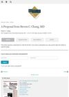 A Proposal from Steven C. Chang, MD