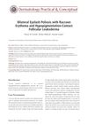 Bilateral Eyelash Poliosis with Raccoon Erythema and Hypopigmentation: Contact Follicular Leukoderma