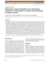 Pigmented Contact Dermatitis Due to Therapeutic Sensitizer as a Complication of Contact Immunotherapy in Alopecia Areata