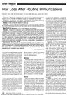 Hair Loss After Routine Immunizations