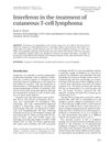 Interferon in the Treatment of Cutaneous T-Cell Lymphoma