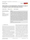 Clinical Efficacy of Oral Administration of Finasteride at a Dose of 2.5 mg/Day in Women with Female Pattern Hair Loss