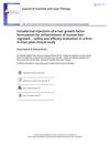 Intradermal Injections of a Hair Growth Factor Formulation for Enhancement of Human Hair Regrowth: Safety and Efficacy Evaluation in a First-in-Man Pilot Clinical Study