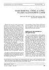 Hair Removal Using a Long-Pulsed Alexandrite Laser