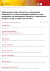 Digit-Length Ratios (2D:4D) as a Phenotypic Indicator of In Utero Androgen Exposure Is Not Prognostic for Androgenic Alopecia: A Descriptive-Analytic Study of 1200 Iranian Men
