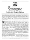 Recent Developments in the Treatment of Obesity with Particular Reference to Semistarvation Ketogenic Regimens