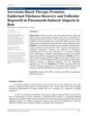Secretome-Based Therapy Promotes Epidermal Thickness Recovery and Follicular Regrowth in Fluconazole-Induced Alopecia in Rats