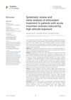 Systematic Review and Meta-Analysis of Antioxidant Treatment in Patients with Acute Mountain Sickness Induced by High Altitude Exposure