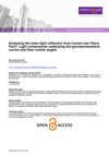 Analyzing the Laser-Light Reflection from Human Hair Fibers Part 1: Light Components Underlying the Goniophotometric Curves and Fiber Cuticle Angles