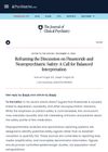 Reframing the Discussion on Finasteride and Neuropsychiatric Safety