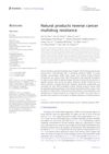 Natural Products Reverse Cancer Multidrug Resistance