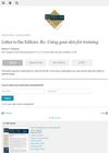 Letter to the Editors: Re: Using Goat Skin for Training