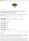 Methylene Blue: Its Efficacy and Safety as a Storage Solution in Hair Transplantation