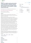 Impact of Health Coaching Intervention on Anthropometric Indicators, Physical Activity, and Lifestyle of Infertile Women With Polycystic Ovary Syndrome: A Quasi-Experimental Study