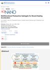 Multifunctional Photoactive Hydrogels for Wound Healing Acceleration