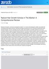 Natural Hair Growth Actives in the Market: A Comprehensive Review
