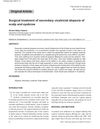 Surgical Treatment of Secondary Cicatricial Alopecia of Scalp and Eyebrow