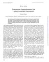 Testosterone Supplementation for Aging-Associated Sarcopenia