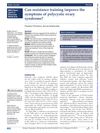 Can Resistance Training Improve the Symptoms of Polycystic Ovary Syndrome?