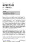 Rheumatologic Manifestations of Pregnancy