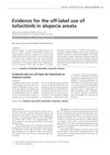 Evidence for the Off-Label Use of Tofacitinib in Alopecia Areata