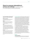 Direct-To-Consumer Telemedicine In Primary Care Settings: A Scoping Review Of Contemporary Empirical Literature