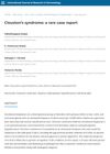 Clouston’s Syndrome: A Rare Case Report