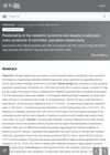Relationship of the Metabolic Syndrome and Obesity to Polycystic Ovary Syndrome: A Controlled, Population-Based Study