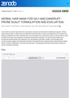 Herbal Hair Mask For Oily And Dandruff-Prone Scalp: Formulation And Evaluation