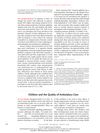 Children and the Quality of Ambulatory Care