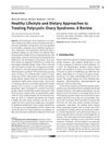 Healthy Lifestyle and Dietary Approaches to Treating Polycystic Ovary Syndrome: A Review