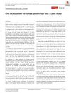 Oral Bicalutamide for Female Pattern Hair Loss: A Pilot Study