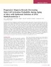 Progressive Alopecia Reveals Decreasing Stem Cell Activation Probability During Aging of Mice with Epidermal Deletion of DNA Methyltransferase 1