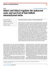 Hdac1 and Hdac2 Regulate the Quiescent State and Survival of Hair-Follicle Mesenchymal Niche
