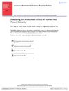 Evaluating the Antioxidant Effects of Human Hair Protein Extracts