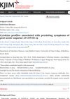Cytokine Profiles Associated With Persisting Symptoms of Post-Acute Sequelae of COVID-19