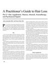 A Practitioner's Guide to Hair Loss: Part 2—Diet, Supplements, Vitamins, Minerals, Aromatherapy, and Psychosocial Aspects