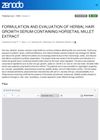 Formulation And Evaluation Of Herbal Hair Growth Serum Containing Horsetail Millet Extract