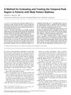 A Method for Evaluating and Treating the Temporal Peak Region in Patients with Male Pattern Baldness